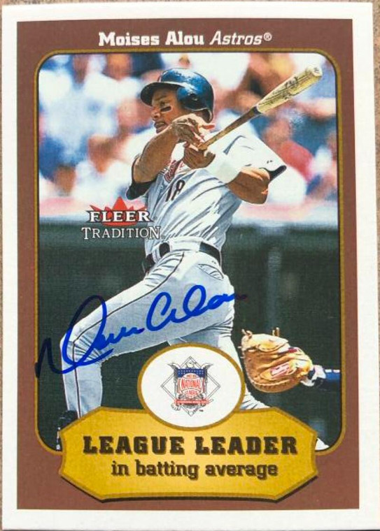 Moises Alou Autographed 2001 Fleer Tradition #382