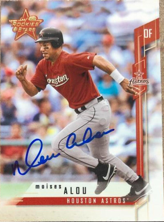 Moises Alou Autographed 2001 Leaf Rookies & Stars #9