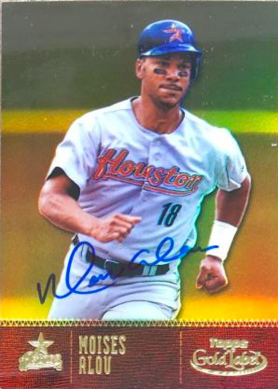 Moises Alou Autographed 2001 Topps Gold Label Class 1 Gold #78 LE/999