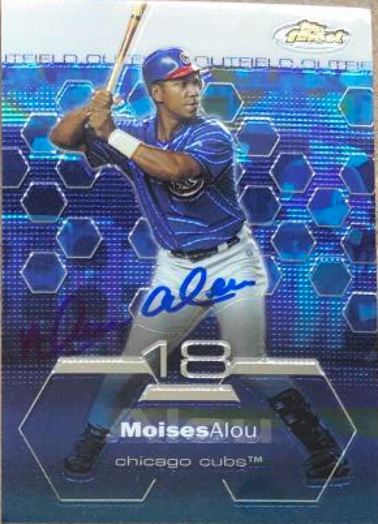 Moises Alou Autographed 2003 Topps Finest #74