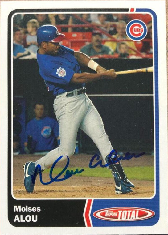 Moises Alou Autographed 2003 Topps Total #64