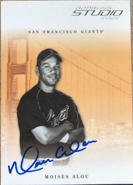 Moises Alou Autographed 2005 Donruss Studio #245