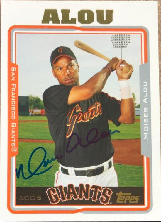 Moises Alou Autographed 2005 Topps #605