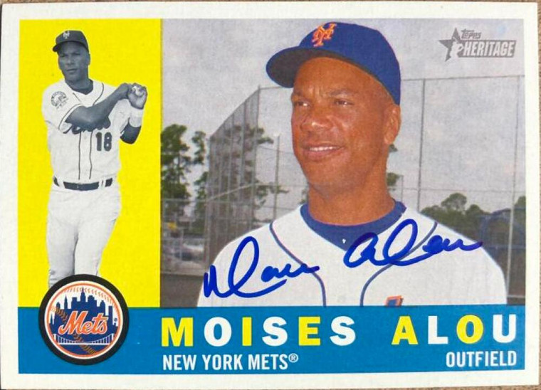 Moises Alou Autographed 2009 Topps Heritage #287