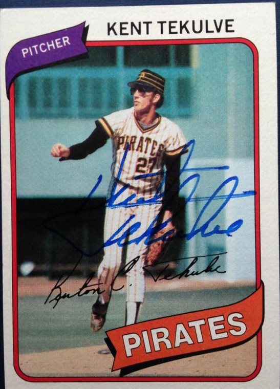 Kent Tekulve Autographed 1980 Topps #573