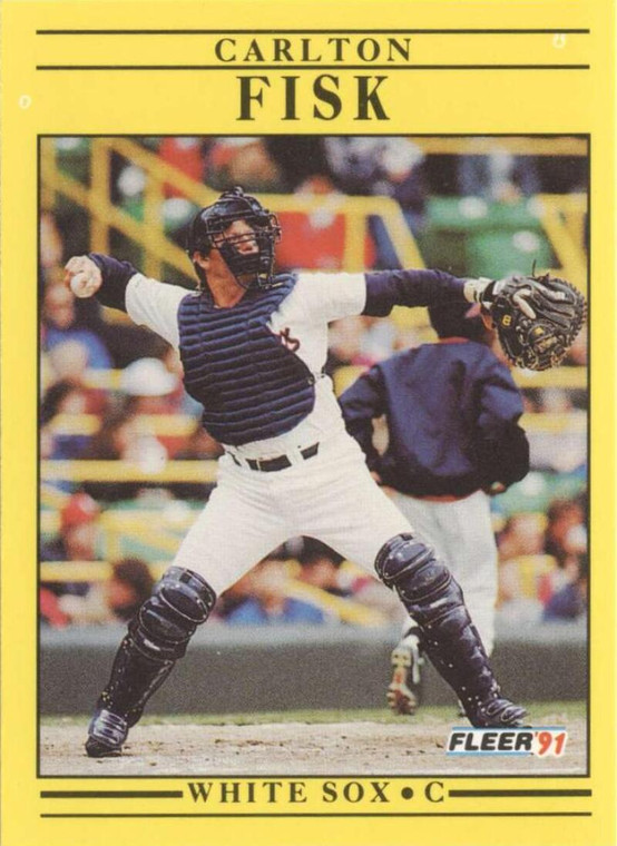 1991 Fleer #118 Carlton Fisk VG Chicago White Sox 