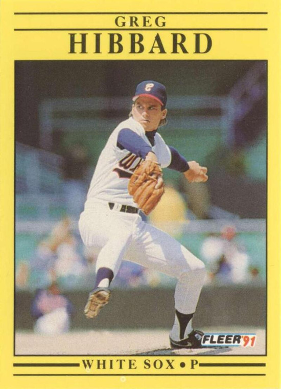 1991 Fleer #122 Greg Hibbard VG Chicago White Sox 