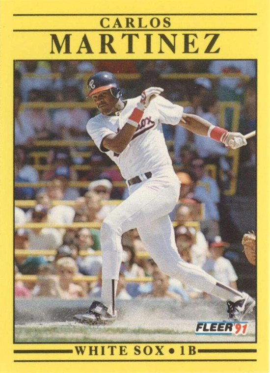 1991 Fleer #128 Carlos Martinez VG Chicago White Sox 