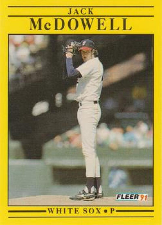 1991 Fleer #129 Jack McDowell UER VG Chicago White Sox 
