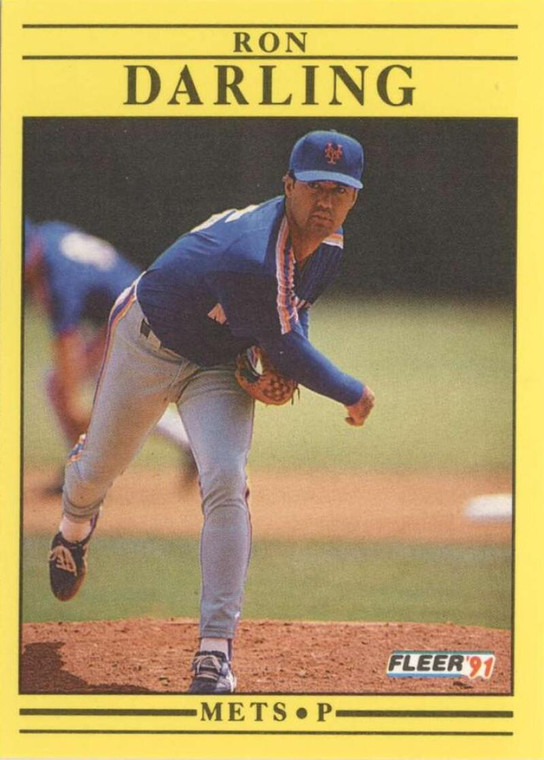 1991 Fleer #144 Ron Darling VG New York Mets 