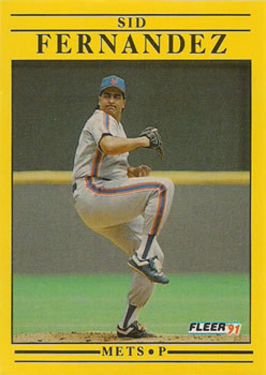 1991 Fleer #146 Sid Fernandez VG New York Mets 