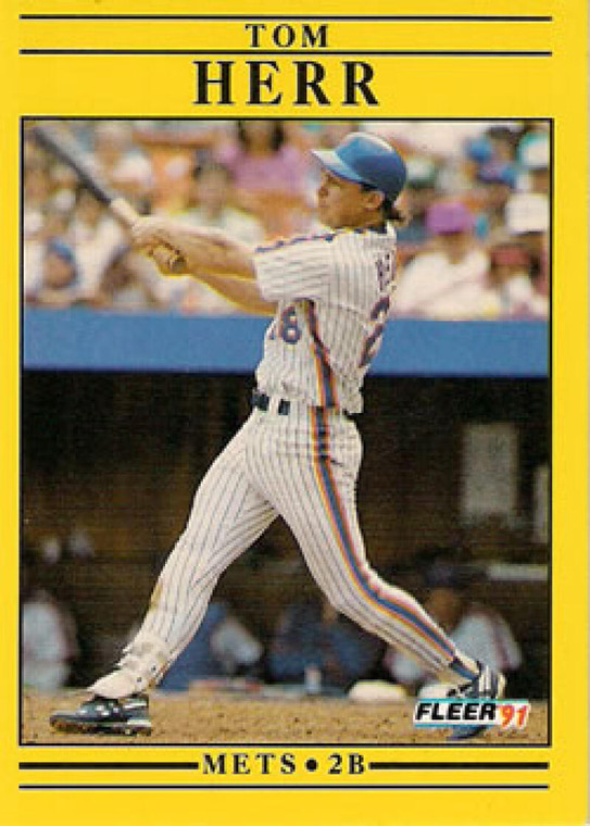 1991 Fleer #149 Tom Herr VG New York Mets 