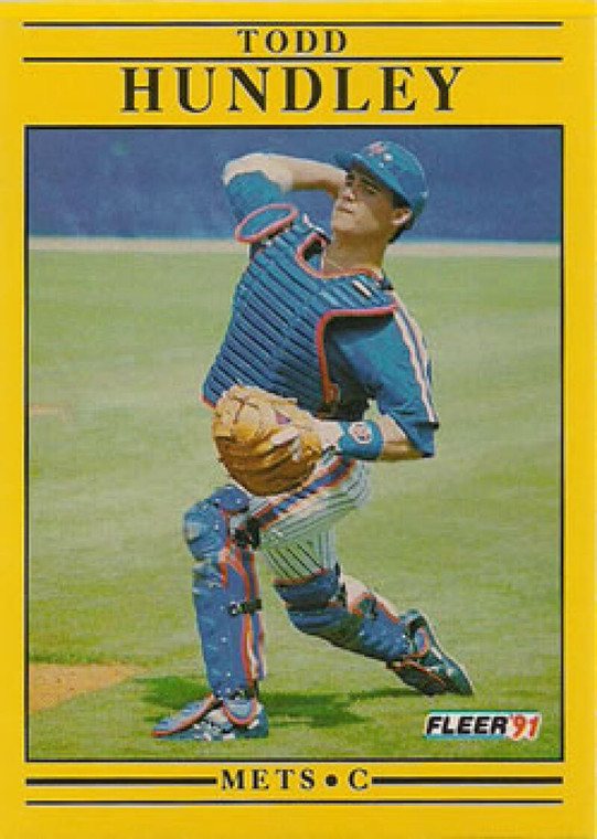 1991 Fleer #150 Todd Hundley VG New York Mets 