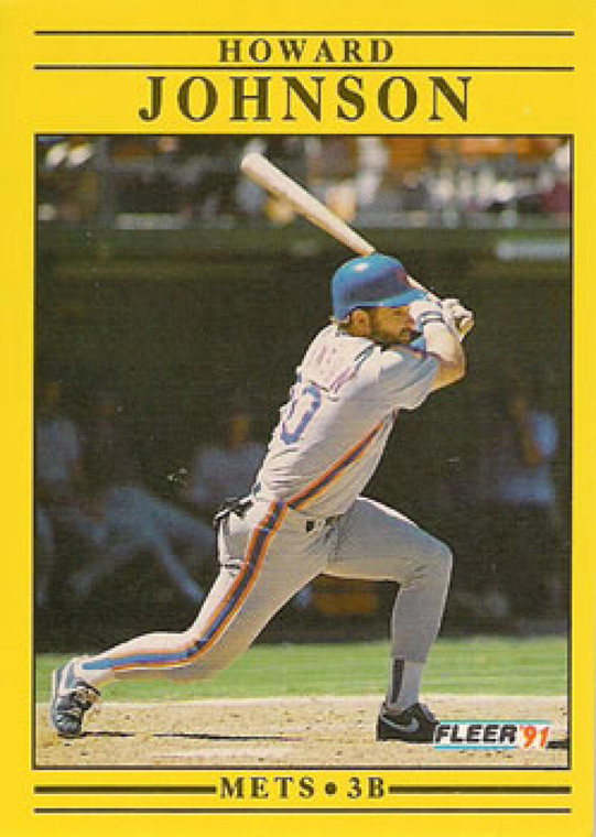 1991 Fleer #152 Howard Johnson VG New York Mets 