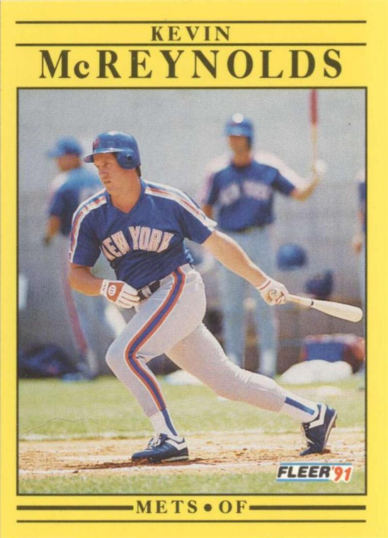 1991 Fleer #154 Kevin McReynolds VG New York Mets 