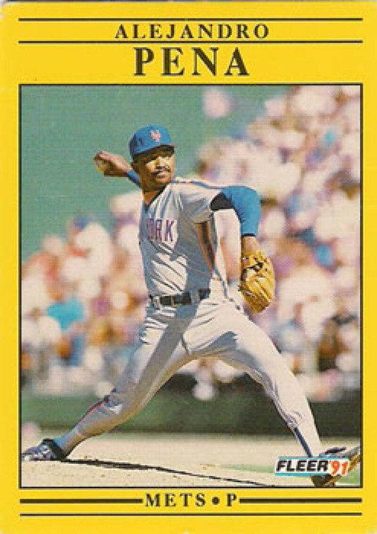 1991 Fleer #158 Alejandro Pena VG New York Mets 