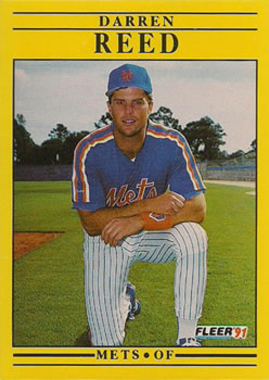 1991 Fleer #159 Darren Reed VG New York Mets 