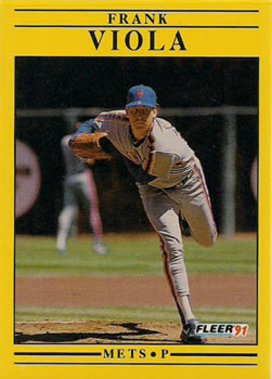 1991 Fleer #165 Frank Viola VG New York Mets 