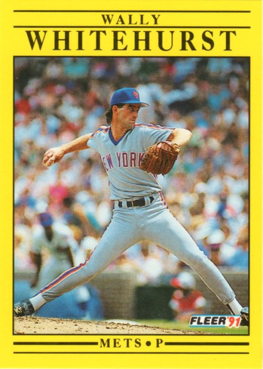 1991 Fleer #166 Wally Whitehurst VG New York Mets 