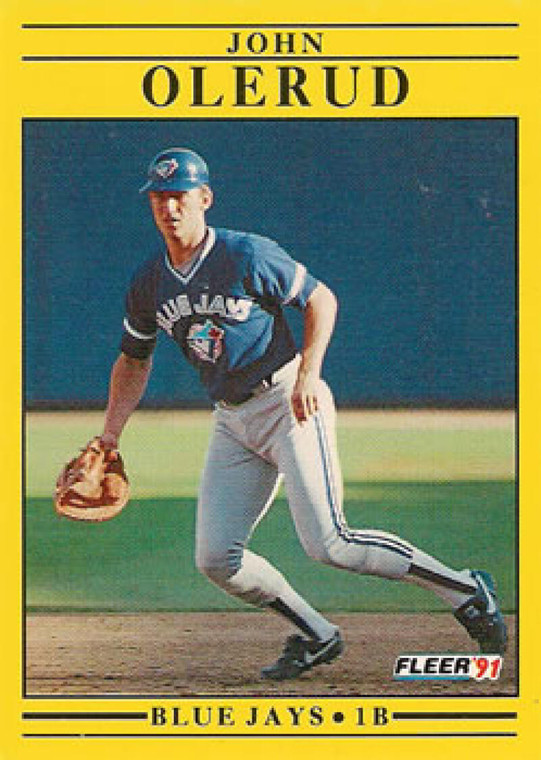 1991 Fleer #183 John Olerud VG Toronto Blue Jays 