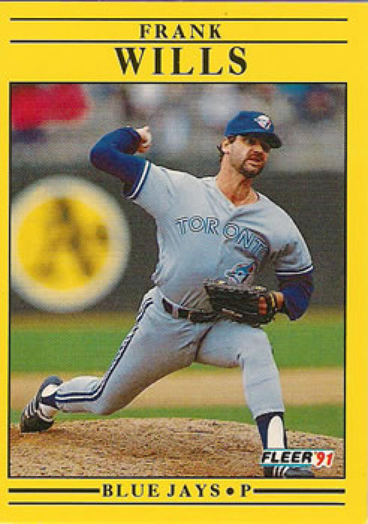1991 Fleer #191 Frank Wills VG Toronto Blue Jays 