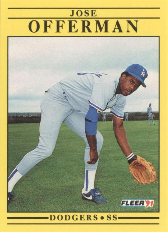 1991 Fleer #216 Jose Offerman VG Los Angeles Dodgers 
