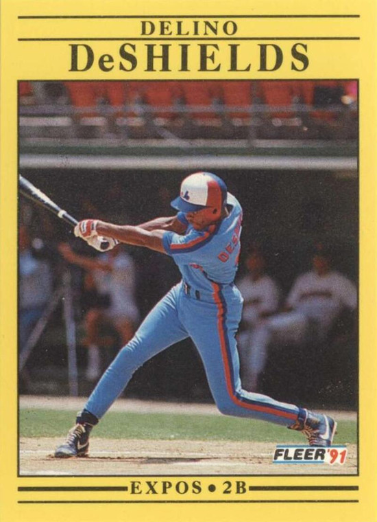 1991 Fleer #228 Delino DeShields VG Montreal Expos 