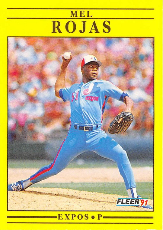 1991 Fleer #245 Mel Rojas UER VG Montreal Expos 