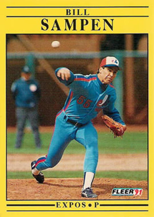 1991 Fleer #247 Bill Sampen VG Montreal Expos 