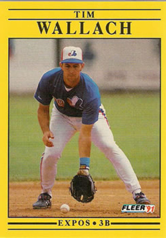 1991 Fleer #251 Tim Wallach VG Montreal Expos 