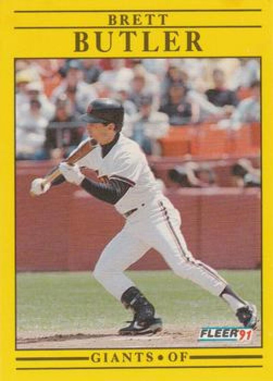 1991 Fleer #257 Brett Butler VG San Francisco Giants 