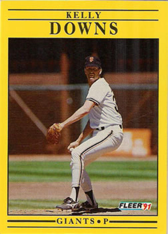 1991 Fleer #261 Kelly Downs VG San Francisco Giants 