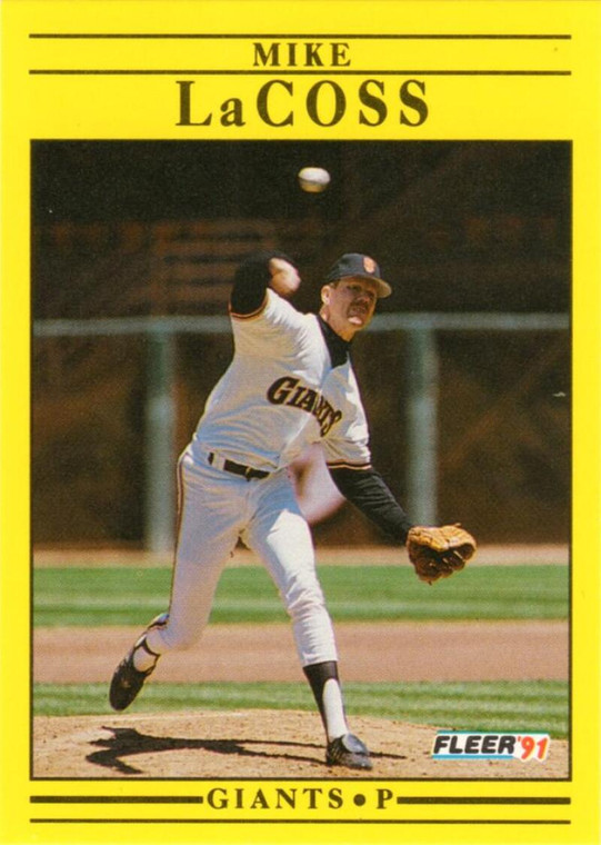 1991 Fleer #264 Mike LaCoss VG San Francisco Giants 
