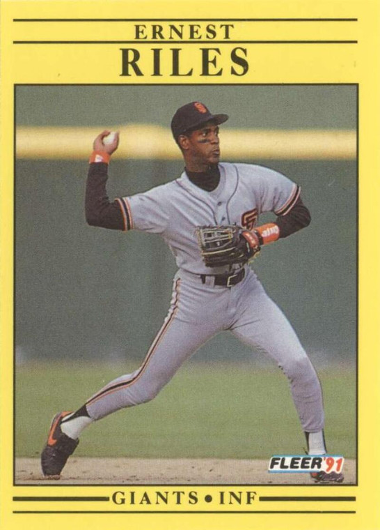 1991 Fleer #271 Ernest Riles VG San Francisco Giants 