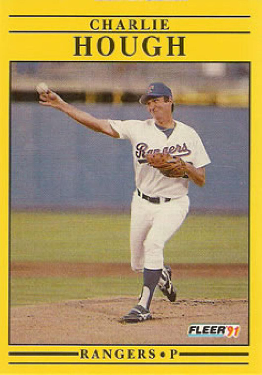 1991 Fleer #288 Charlie Hough VG Texas Rangers 