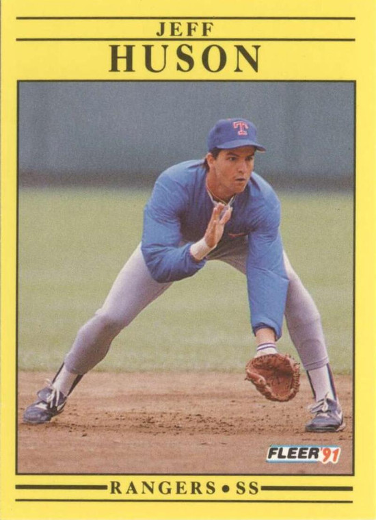 1991 Fleer #289 Jeff Huson VG Texas Rangers 