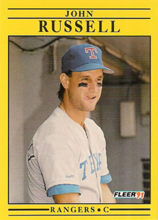 1991 Fleer #301 John Russell VG Texas Rangers 