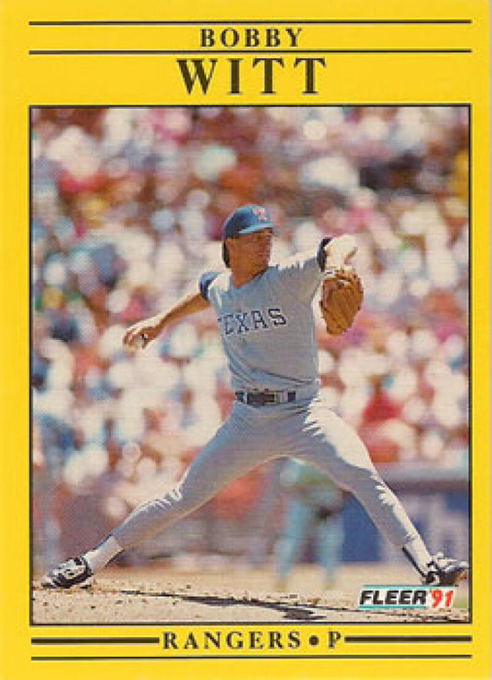 1991 Fleer #304 Bobby Witt VG Texas Rangers 