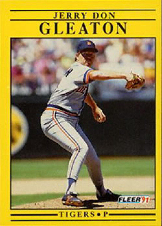 1991 Fleer #338 Jerry Don Gleaton VG Detroit Tigers 