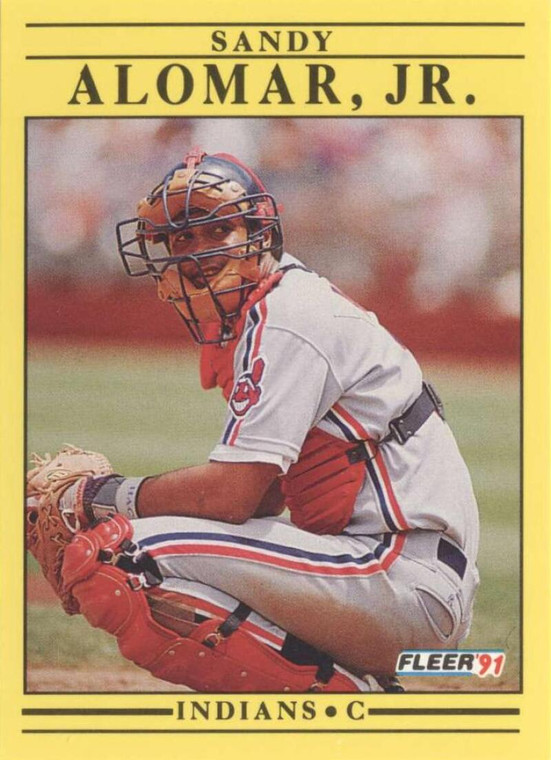1991 Fleer #359 Sandy Alomar Jr. VG Cleveland Indians 