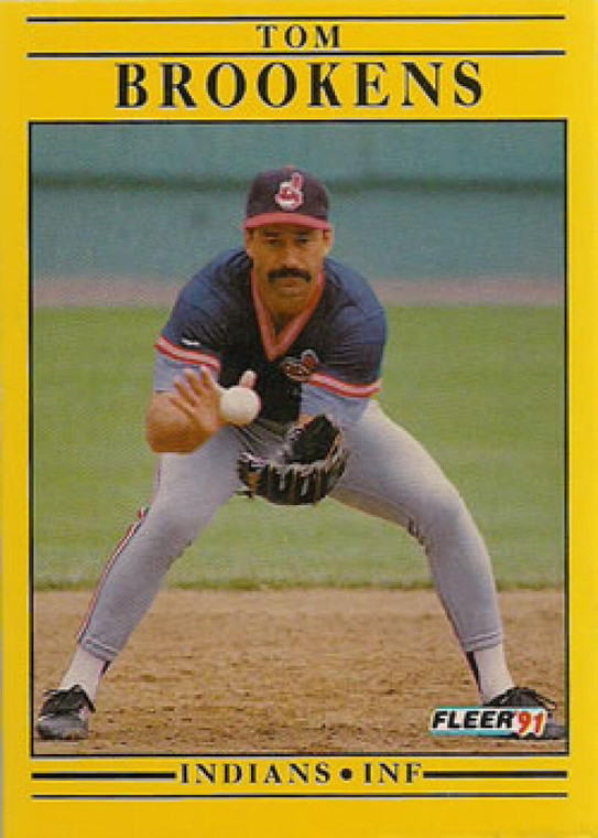 1991 Fleer #362 Tom Brookens VG Cleveland Indians 