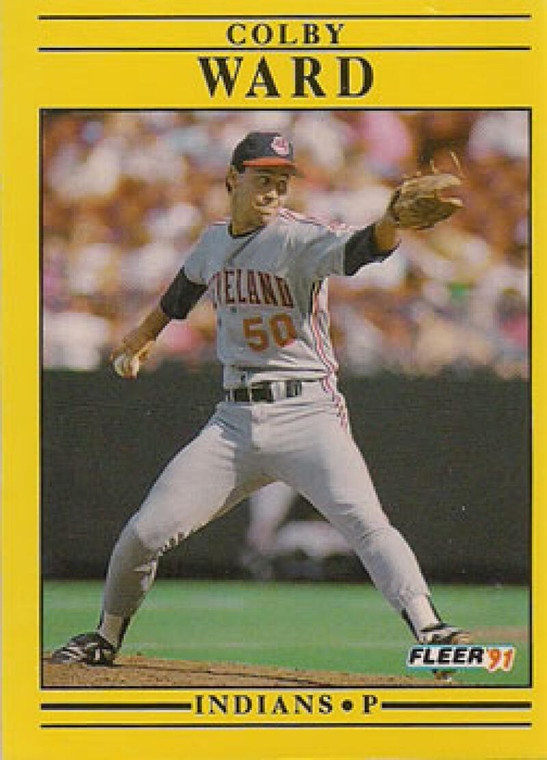 1991 Fleer #382 Colby Ward VG RC Rookie Cleveland Indians 