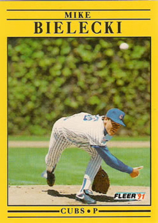 1991 Fleer #415 Mike Bielecki VG Chicago Cubs 
