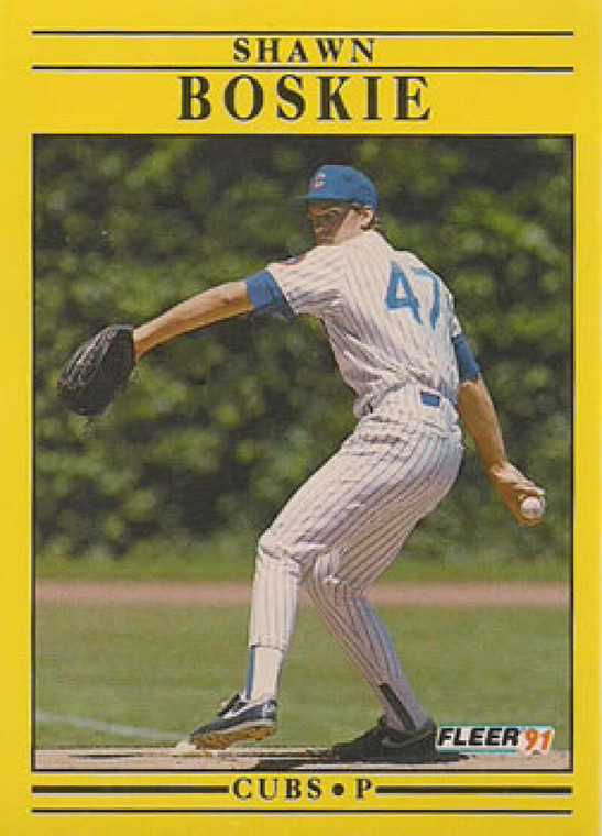 1991 Fleer #416 Shawn Boskie VG Chicago Cubs 