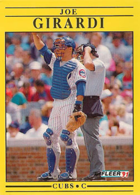 1991 Fleer #421 Joe Girardi VG Chicago Cubs 