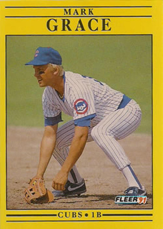 1991 Fleer #422 Mark Grace VG Chicago Cubs 