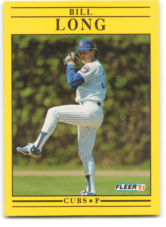 1991 Fleer #425 Bill Long VG Chicago Cubs 