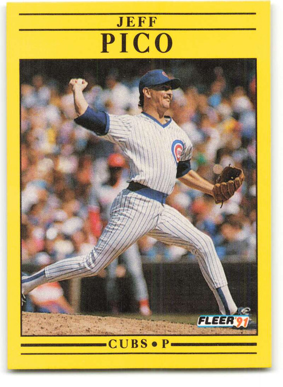 1991 Fleer #428 Jeff Pico VG Chicago Cubs 