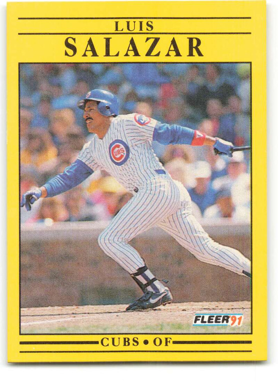 1991 Fleer #430 Luis Salazar VG Chicago Cubs 