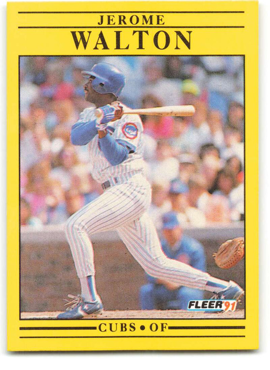1991 Fleer #437 Jerome Walton VG Chicago Cubs 